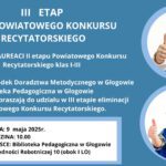 III Etap XXIV Powiatowego Konkursu Recytatorskiego